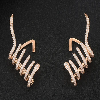 GODK Famous Brand Snake Crawler Stud Earring For Women Accessories Full Cubic Zircon Earrings pendientes mujer moda
GODK Famous Brand Snake Crawler Stud Earring For Women Accessories Full Cubic Zircon Earrings pendientes mujer moda
