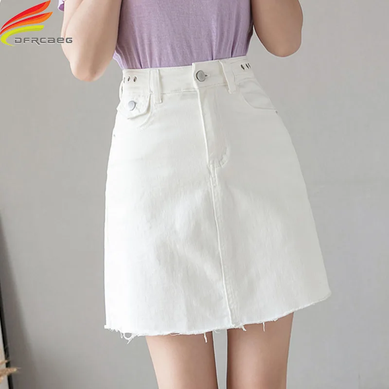 Blue Or White Denim Skirt Women Summer 2020 New High Waist A Line Mini Denim Skirts Women Pockets Button All-matched Jeans Skirt
Blue Or White Denim Skirt Women Summer 2020 New High Waist A Line Mini Denim Skirts Women Pockets Button All-matched Jeans Skirt