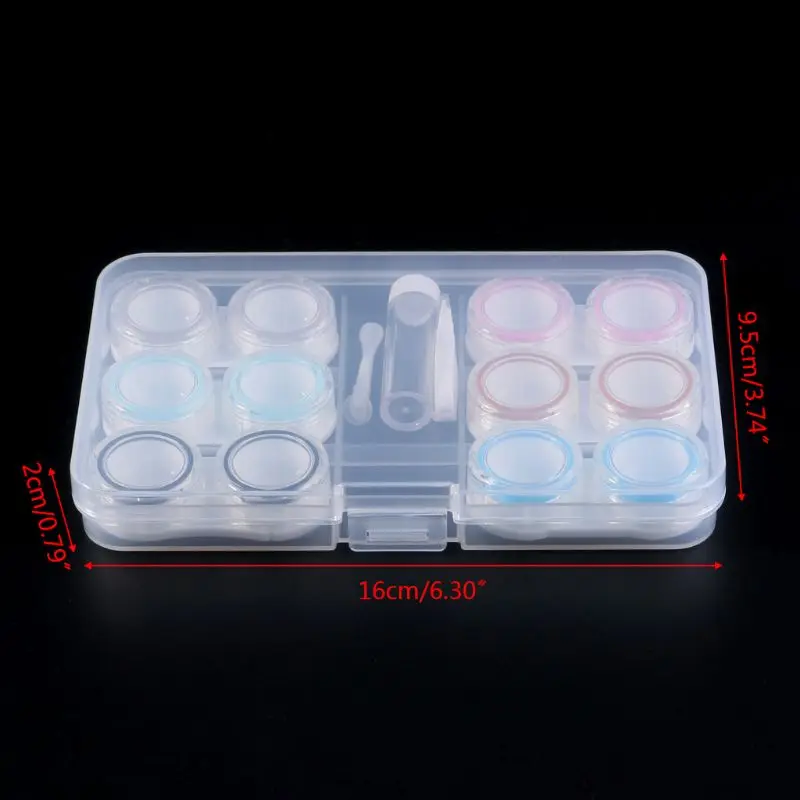1 Set Contact Lens Case Box 6 Boxes Simple Transparent Leakproof Portable Storage Eye Care Kit Organizer Container
1 Set Contact Lens Case Box 6 Boxes Simple Transparent Leakproof Portable Storage Eye Care Kit Organizer Container