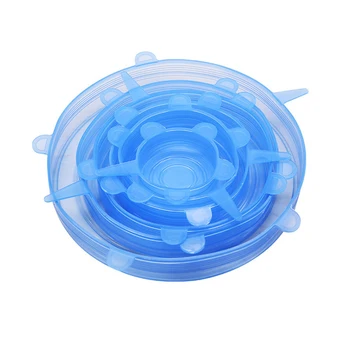 6 Pcs/set Silicone Fresh-keeping Cover Food Sealing Cover Zero Waste Kitchen Accessories Reusable Protective Film Container
6 Pcs/set Silicone Fresh-keeping Cover Food Sealing Cover Zero Waste Kitchen Accessories Reusable Protective Film Container