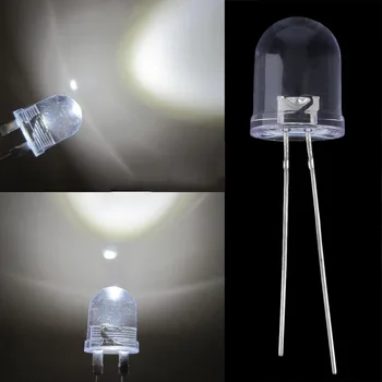 20pcs 10mm 0.5W 5V HI Power White 290,000MCD 40 Degree Large Chip Ultra Bright LED Lamps Instrument Parts & Accessories 
20pcs 10mm 0.5W 5V HI Power White 290,000MCD 40 Degree Large Chip Ultra Bright LED Lamps Instrument Parts & Accessories