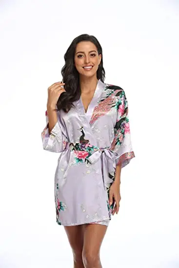 2015 Silk Kimono Robe Bathrobe Women Satin Robe Robe Longue Femme For Women Night Sexy Robes Night Grow For Bridesmaid Summer 2015 Silk Kimono Robe Bathrobe Women Satin Robe Robe Longue Femme For Women Night Sexy Robes Night Grow For Bridesmaid Summer