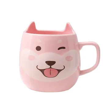 500ML Cute Cartoon Shiba Inu Ceramic Mug Creative Dog Coffee Mug with Handle Office Cup with Handle Household Milk Breakfast Cup
500ML Cute Cartoon Shiba Inu Ceramic Mug Creative Dog Coffee Mug with Handle Office Cup with Handle Household Milk Breakfast Cup