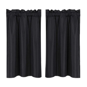 Blackout 2 Pcs of Layered Curtain Thermal Insulation Curtain Short Film Suitable For Kitchen Bathroom 
Blackout 2 Pcs of Layered Curtain Thermal Insulation Curtain Short Film Suitable For Kitchen Bathroom