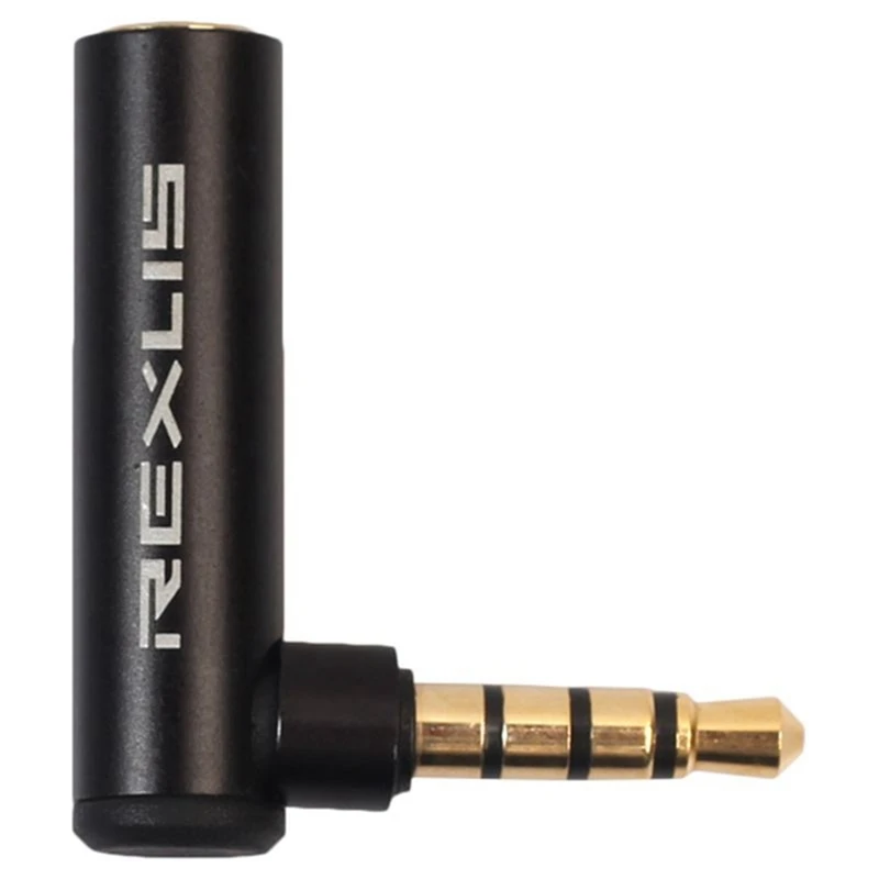 REXLIS 1PC 3.5mm Male to Female 90 Degree Right Angled Adapter Audio Microphone Jack Stereo Plug Connector | Компьютеры и офис