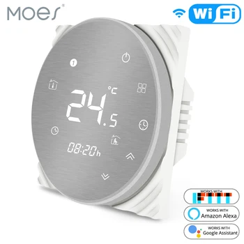 WiFi Smart Thermostat Temperature Controller for Water/Electric floor Heating Water/Gas Boiler Works with Alexa Google Home
WiFi Smart Thermostat Temperature Controller for Water/Electric floor Heating Water/Gas Boiler Works with Alexa Google Home
