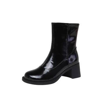 Sexy Genuine Leather Women Ankle Boots thick High Heels Ladies Shoes Woman Zipper Office Pumps Ladies Boots
Sexy Genuine Leather Women Ankle Boots thick High Heels Ladies Shoes Woman Zipper Office Pumps Ladies Boots