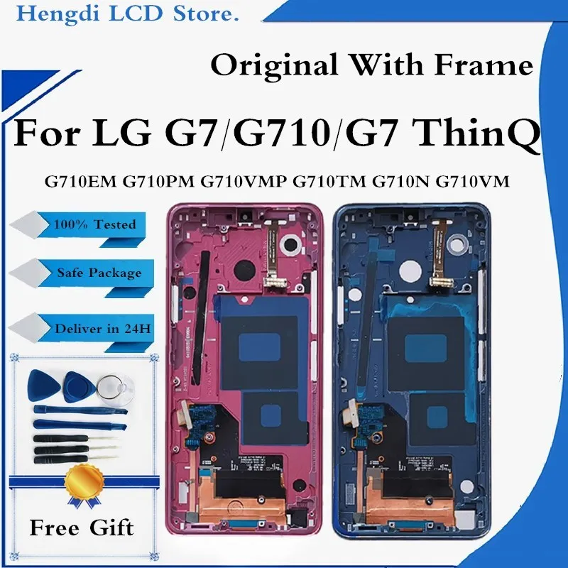 6.1" Original For LG G7 LCD Display Touch Screen Digitizer Assembly G710 LCD For LG G7 ThinQ G7 Display With Frame
6.1" Original For LG G7 LCD Display Touch Screen Digitizer Assembly G710 LCD For LG G7 ThinQ G7 Display With Frame