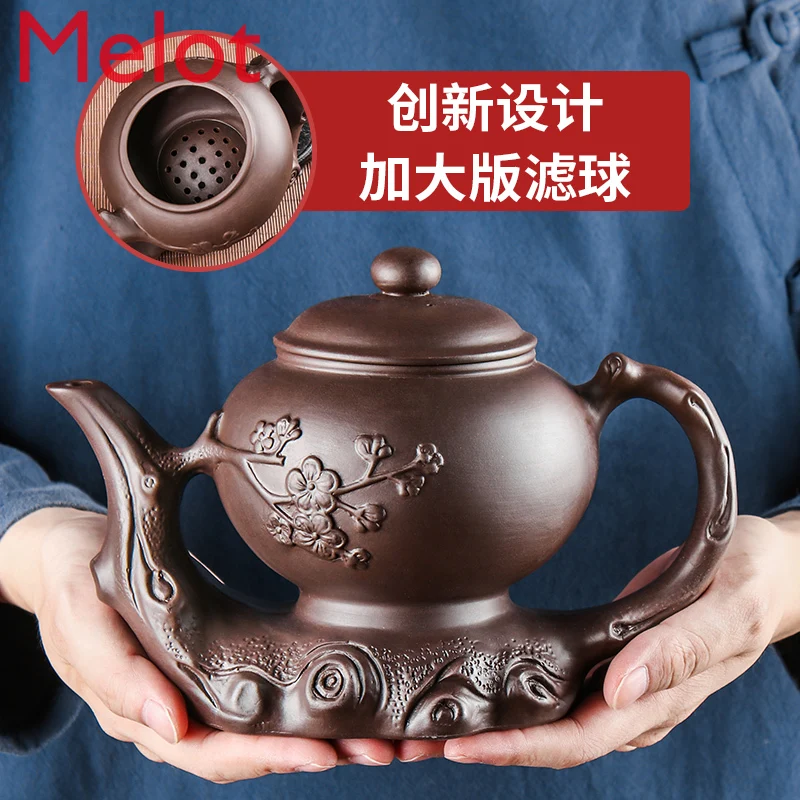 Yixing Purple Sand Pot Large Ximei Yingchun Pot Northern Large Capacity Household Cinnabar Sand Teapot Tea Maker Kung Fu Tea Set
Yixing Purple Sand Pot Large Ximei Yingchun Pot Northern Large Capacity Household Cinnabar Sand Teapot Tea Maker Kung Fu Tea Set