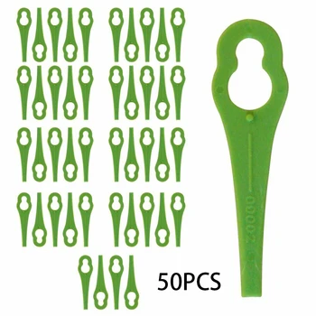 50pcs Lawnmower Mower Blades For Gtech ST04 & ST05 For Qualcast Easi-Lite 28 30 Plastic Mower Blades
50pcs Lawnmower Mower Blades For Gtech ST04 & ST05 For Qualcast Easi-Lite 28 30 Plastic Mower Blades