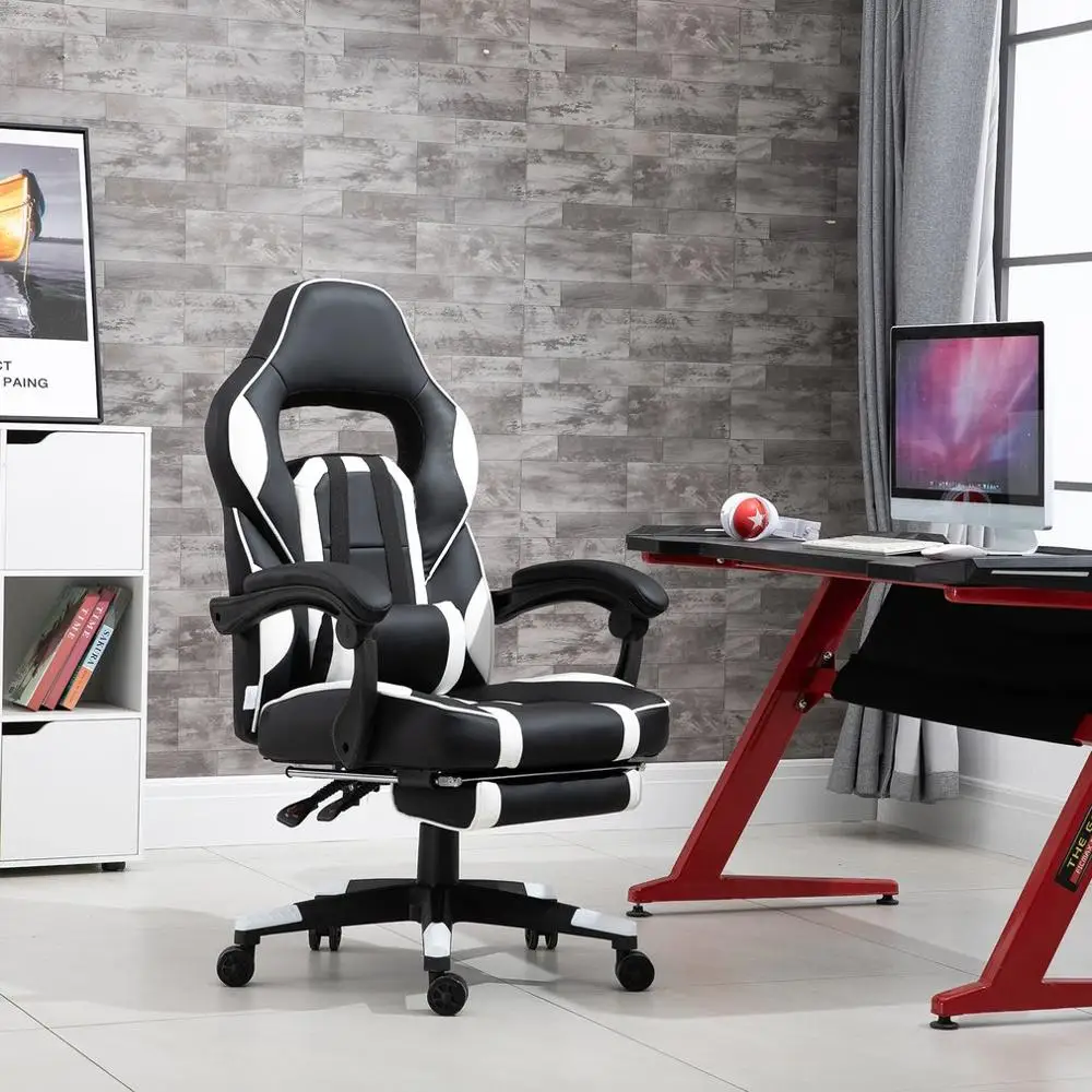 Home Office Racing Gaming Office Chair Computer Desk 360 Degree Chair Adjustable Seat Desk PC Leather Chair
Home Office Racing Gaming Office Chair Computer Desk 360 Degree Chair Adjustable Seat Desk PC Leather Chair