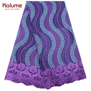 Kalume Purple African Lace Fabric Embroidery Swiss Cotton Lace Fabric With Stones For Nigerian Party Wedding Cotton Fabric F2008
Kalume Purple African Lace Fabric Embroidery Swiss Cotton Lace Fabric With Stones For Nigerian Party Wedding Cotton Fabric F2008
