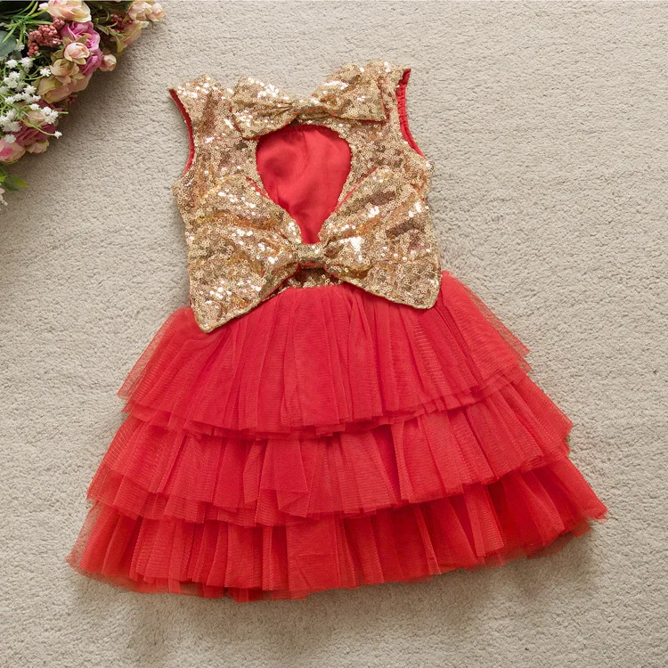 Childrenswear Summer Wear New Style Children Shirt Europe And America Bow Sequin Princess Cake Dress Tutu Hot Selling
Childrenswear Summer Wear New Style Children Shirt Europe And America Bow Sequin Princess Cake Dress Tutu Hot Selling
