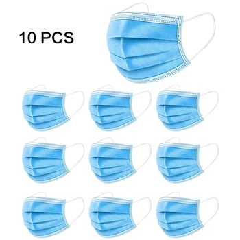 10 pcs Disposable Mask Anti-Bacterial Influenza Barrier Dust-Proof Facial Masks 3-Layer Filter Cap Hot tapabocas riutilizzabili
10 pcs Disposable Mask Anti-Bacterial Influenza Barrier Dust-Proof Facial Masks 3-Layer Filter Cap Hot tapabocas riutilizzabili