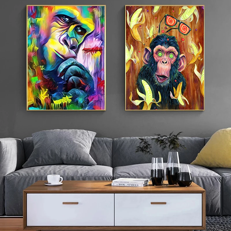 Modern Art Posters Funny Wise Monkey Nordic Home Decoration Wall Picture Animal Poster and Prints for Living Room Cuadros Mural
Modern Art Posters Funny Wise Monkey Nordic Home Decoration Wall Picture Animal Poster and Prints for Living Room Cuadros Mural