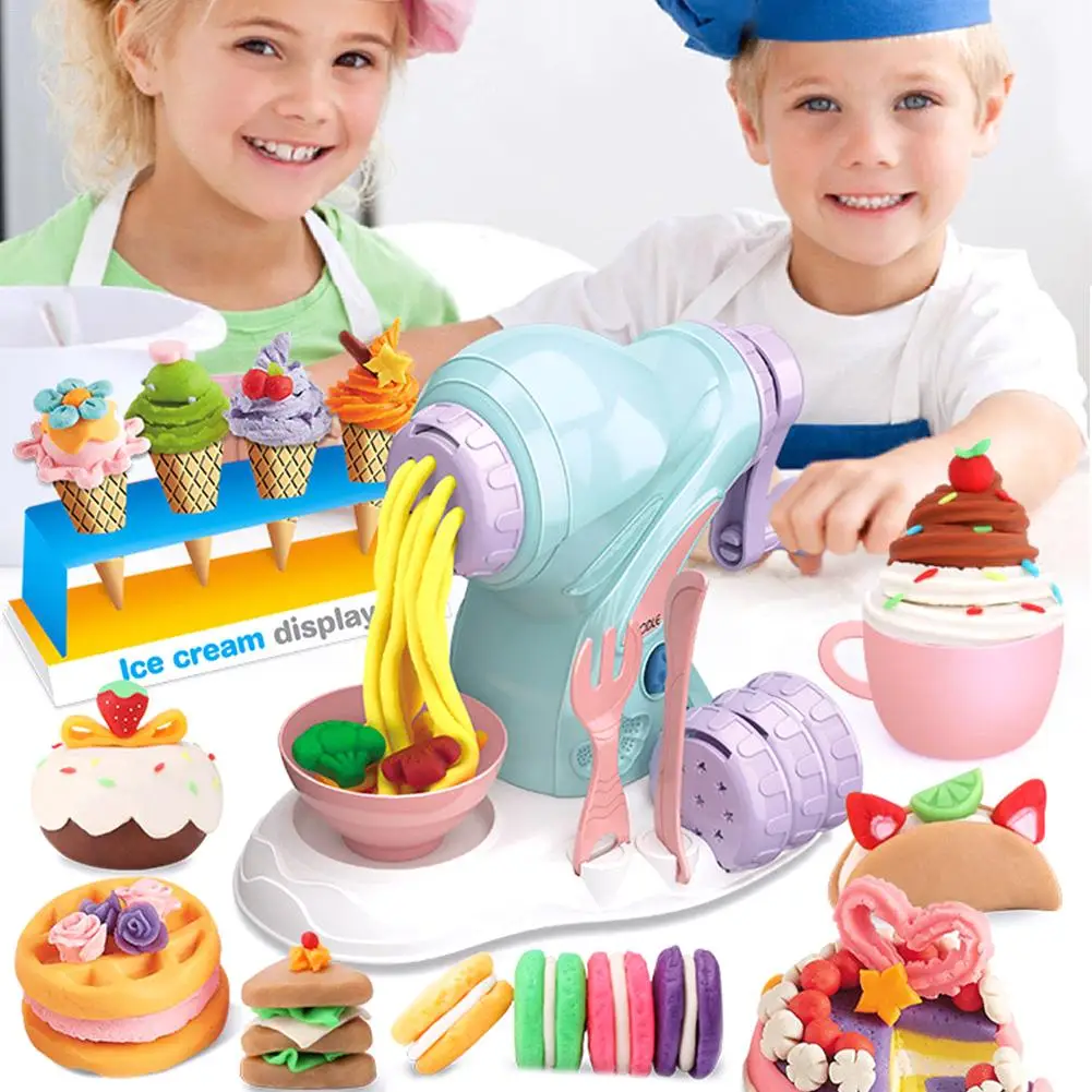 Multi-Functional Fun DIY Color Clay Manual Noodle Maker Machine Kit For Kids Ice Cream Plasticine Tool Plaything Play House Toy
Multi-Functional Fun DIY Color Clay Manual Noodle Maker Machine Kit For Kids Ice Cream Plasticine Tool Plaything Play House Toy