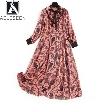 AELESEEN Runway Fashion Chiffon Dress Women 2020 High Quality Designer Long Sleeve Ruffles Bow Flower Print Pink Party Dress
AELESEEN Runway Fashion Chiffon Dress Women 2020 High Quality Designer Long Sleeve Ruffles Bow Flower Print Pink Party Dress