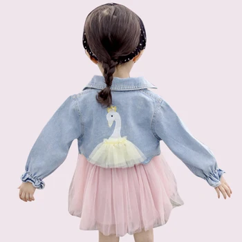 Kids Clothes Patchwork Dress + Jacket 2 Pcs Suit For Girls Embroidery Denim Clothes Set For Girls Autumn Novelty Kids Suit Girls
Kids Clothes Patchwork Dress + Jacket 2 Pcs Suit For Girls Embroidery Denim Clothes Set For Girls Autumn Novelty Kids Suit Girls