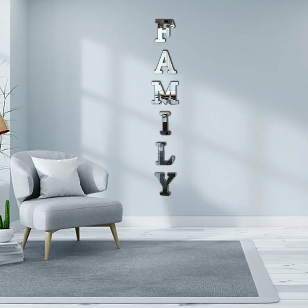 6pcs/set Removable Wall Sticker Letter Adhesive Mirror Tile Wall Decoration Living Room Bedroom Wall Sticker
6pcs/set Removable Wall Sticker Letter Adhesive Mirror Tile Wall Decoration Living Room Bedroom Wall Sticker