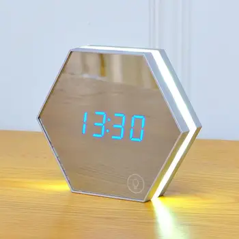 LED Table lamp Bedroom Bedside lamp Digital Electronic Clock Desk lamp With Makeup Mirror Table Alarm Clock For Home Art Decor
LED Table lamp Bedroom Bedside lamp Digital Electronic Clock Desk lamp With Makeup Mirror Table Alarm Clock For Home Art Decor