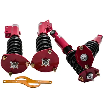 

24 Ways Damper Coilover Shock Suspension For Mitsubishi 3000GT 91-99 VR4 FWD Red