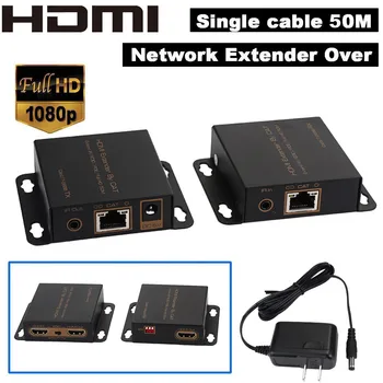 Up to 50M HDMI 1080P Network Extender Converter with IR Adaptor Over Cat5e/Cat6 406#2
Up to 50M HDMI 1080P Network Extender Converter with IR Adaptor Over Cat5e/Cat6 406#2