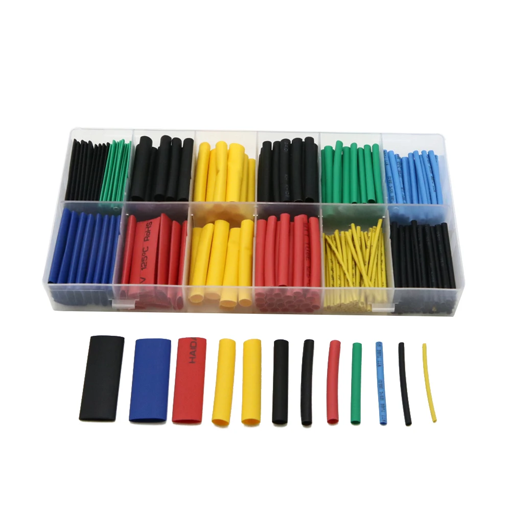280pcs Heat Shrink Tube Wrap Assortment Set Tubing Electrical Connection Cable Sleeve Kit For DIY Rc Toys
280pcs Heat Shrink Tube Wrap Assortment Set Tubing Electrical Connection Cable Sleeve Kit For DIY Rc Toys