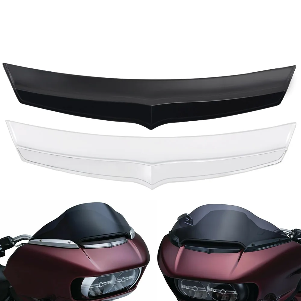 

Motorcycle Chrome/Black Fairing Air Vent Flow Batwing Trim Accent Cover For Harley Touring Road Glide 2015-2019