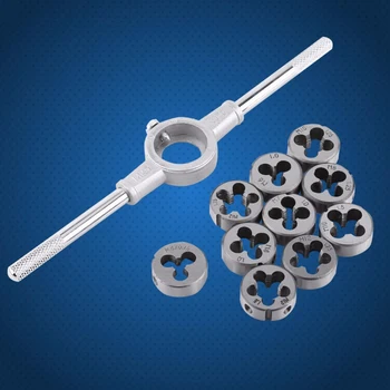 11Pcs/Set Die Wrench Kit High Speed Steel Screw Thread Cutting Straight Flute Hand Tapping Kit Screw Tap Die Wrench Kit Accessor
11Pcs/Set Die Wrench Kit High Speed Steel Screw Thread Cutting Straight Flute Hand Tapping Kit Screw Tap Die Wrench Kit Accessor