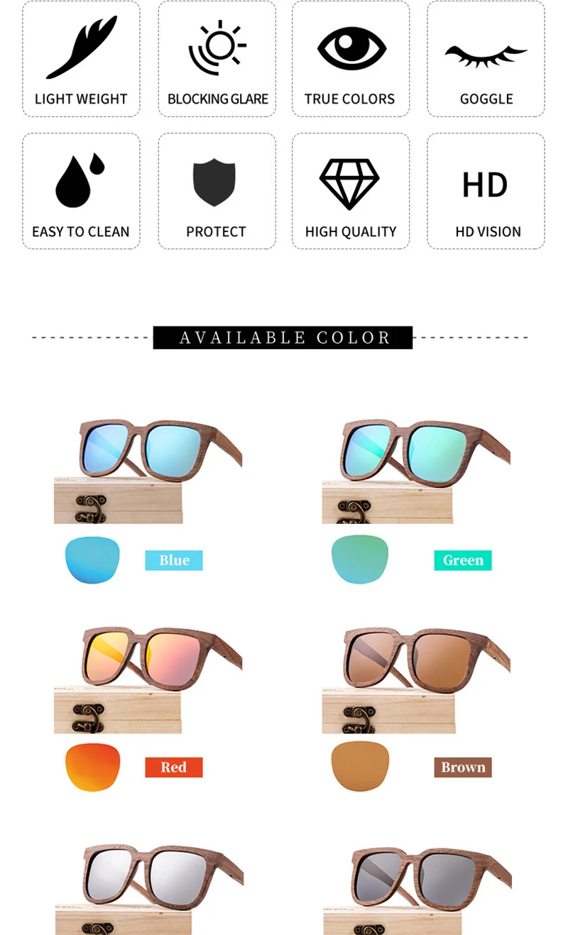 Polarized Wood Sunglasses Men women square bamboo Women Mirror Polaroid Sun Glasses for men women retro de sol wood case Polarized Wood Sunglasses Men women square bamboo Women Mirror Polaroid Sun Glasses for men women retro de sol wood case