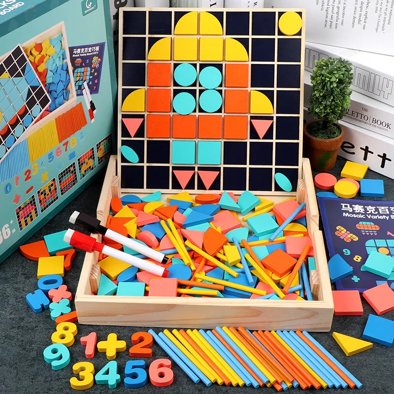 Mosaic Tangram Puzzle Multi-functional Educational Toy Young CHILDREN'S 1-35-Year-Old Drawing Board Early Education Toy
Mosaic Tangram Puzzle Multi-functional Educational Toy Young CHILDREN'S 1-35-Year-Old Drawing Board Early Education Toy