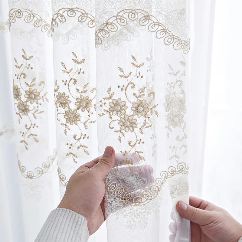High-end Embroidered Embroidered Window Screen Fashion Simple Pastoral Bedroom Living Room Pearl Screen
High-end Embroidered Embroidered Window Screen Fashion Simple Pastoral Bedroom Living Room Pearl Screen