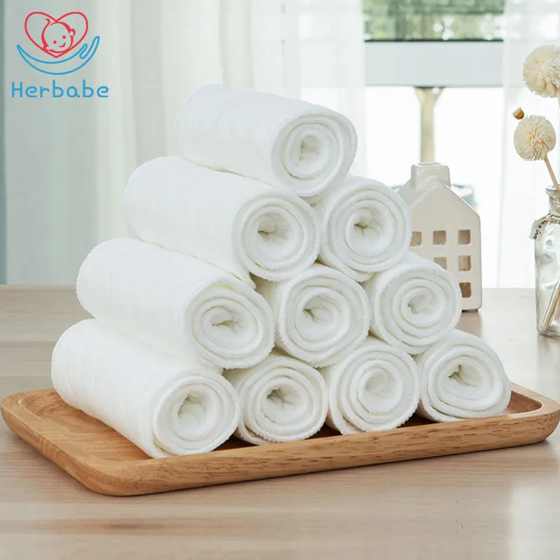 Herbabe 10pcs/lot Washable Baby Cloth Diaper Insert High Quality Ecological Cotton Diapers Insert Newborn Reusable Nappy Liners
Herbabe 10pcs/lot Washable Baby Cloth Diaper Insert High Quality Ecological Cotton Diapers Insert Newborn Reusable Nappy Liners