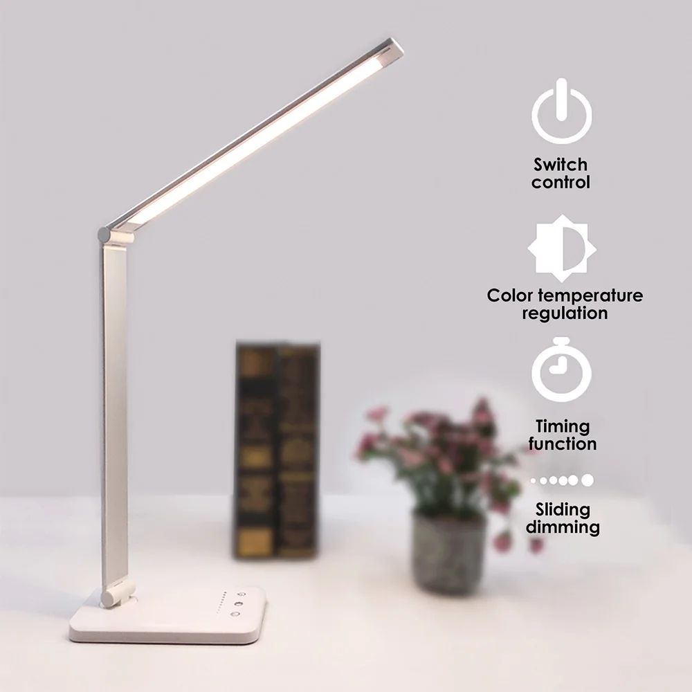 LED Desk Lamp With Smart Timing 5 Modes Stepless Dimmable Touch USB Eye Protection Reading Table Lamp Led Office Desk Lamp
LED Desk Lamp With Smart Timing 5 Modes Stepless Dimmable Touch USB Eye Protection Reading Table Lamp Led Office Desk Lamp