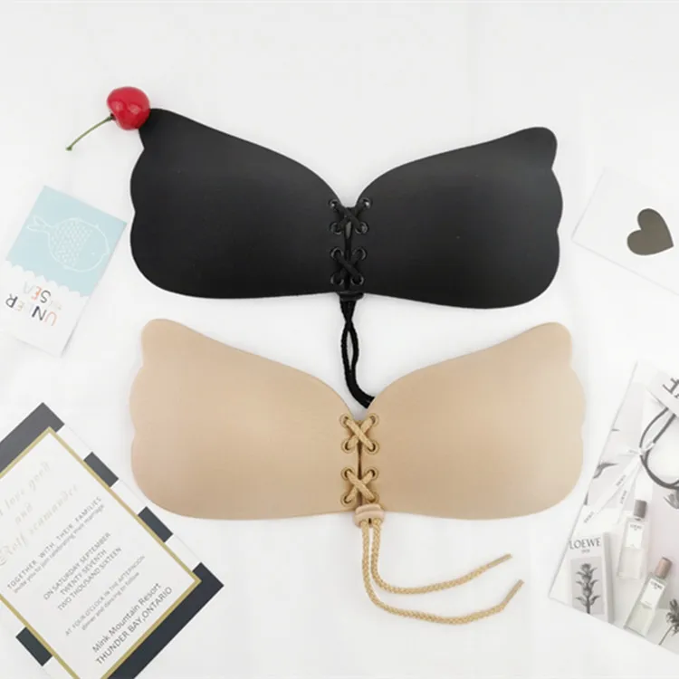 

Sexy Push Up Bra Wireless Stick On Lingerie Invisible Silicone Women Fly Strapless Seamless Self Adhesive Underwear Soft