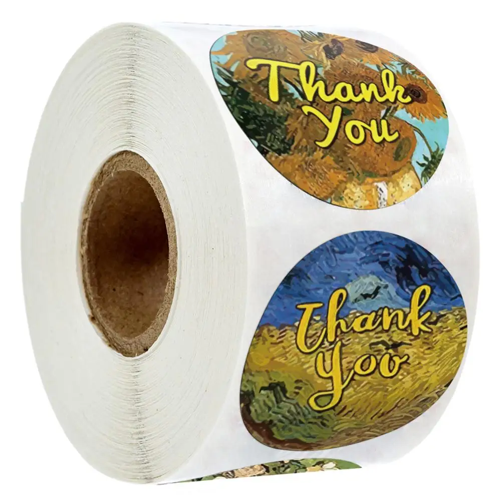500pcs/roll Thank You Stickers Circle Scrapbooking Label for Envelope Christmas Decoration Kids Stationery Sticker aesthetic
500pcs/roll Thank You Stickers Circle Scrapbooking Label for Envelope Christmas Decoration Kids Stationery Sticker aesthetic