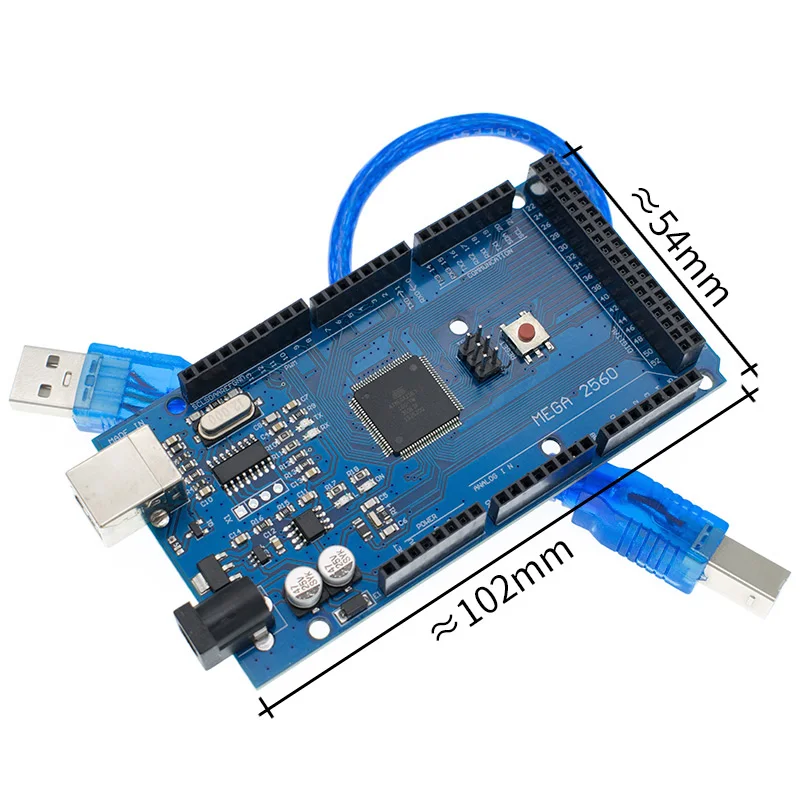 Mega 2560 R3 Mega2560 R3 ATmega2560-16AU Board + USB Cable compatible for arduin
Mega 2560 R3 Mega2560 R3 ATmega2560-16AU Board + USB Cable compatible for arduin