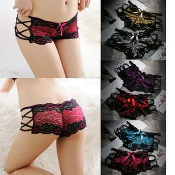 HOT Sexy Women Solid Panties Lady Boxers Lace bow bandage Underwear Female Underpants Seamless Briefs
HOT Sexy Women Solid Panties Lady Boxers Lace bow bandage Underwear Female Underpants Seamless Briefs
