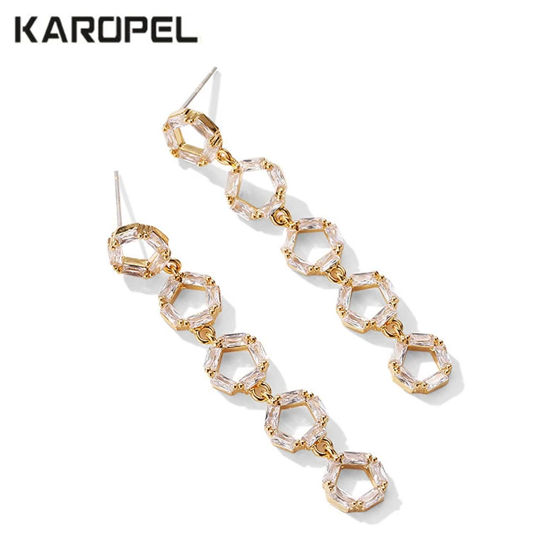 Elegant Romantic Style Geometric Round Dangle Earrings Jewelry Micro Paved AAA Cubic Zircon Earrings for Women
Elegant Romantic Style Geometric Round Dangle Earrings Jewelry Micro Paved AAA Cubic Zircon Earrings for Women