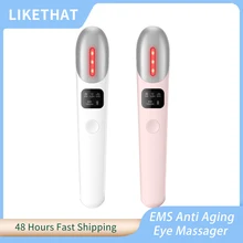 LIKETHAT Electric Eye Massager Wrinkle Removal EMS Eye Beauty Device Anti Aging Eye Care LCD Screen Hot Massage USB Rechargeable
LIKETHAT Electric Eye Massager Wrinkle Removal EMS Eye Beauty Device Anti Aging Eye Care LCD Screen Hot Massage USB Rechargeable