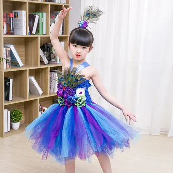 Floral Peacock Costume for Girls Tutu Dress Elegant Kids Party Dresses Dance Ball Gown Princess Baby Vestido Christmas Dress
Floral Peacock Costume for Girls Tutu Dress Elegant Kids Party Dresses Dance Ball Gown Princess Baby Vestido Christmas Dress