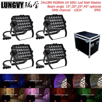 Free Shipping 4pcs/lot With Road Case IP65 6in1 RGBWA UV 24x18w Outdoor Stage Light Led Wall Washer City Color Led Flood Light
Free Shipping 4pcs/lot With Road Case IP65 6in1 RGBWA UV 24x18w Outdoor Stage Light Led Wall Washer City Color Led Flood Light