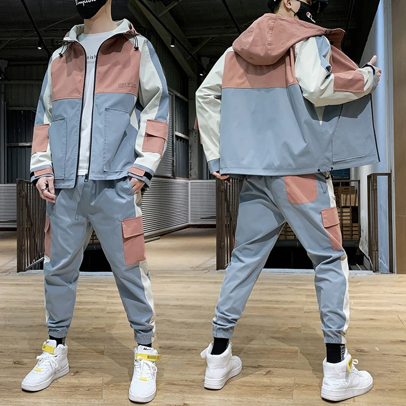 Hip Hop 2 pieces Set Mens Tracksuit Casual Letter Print Suits Loose Stand Collar Sweatshirts Men Jacket+Pants Sets
Hip Hop 2 pieces Set Mens Tracksuit Casual Letter Print Suits Loose Stand Collar Sweatshirts Men Jacket+Pants Sets