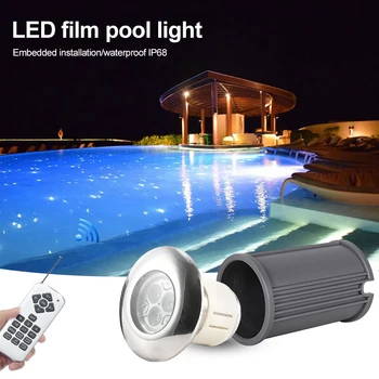 Stainless Steel LED Pool light AC12VConcrete surface mounted Submersible lamp IP68 Waterproof Recessed Light Swimming Pool lamp
Stainless Steel LED Pool light AC12VConcrete surface mounted Submersible lamp IP68 Waterproof Recessed Light Swimming Pool lamp