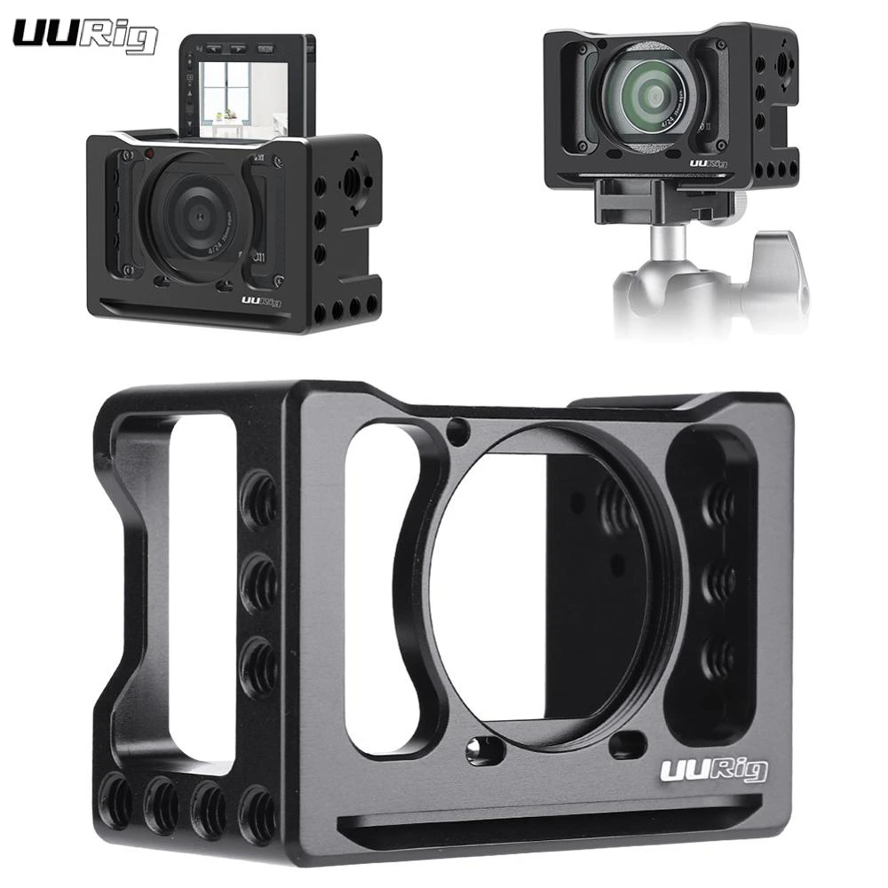 UURig Camera Cage Camera Vlog Mount Stabilizers for Sony RX0 II Camera with 1/4 Thread Cold Shoe Mount for Microphone Magic Arm
UURig Camera Cage Camera Vlog Mount Stabilizers for Sony RX0 II Camera with 1/4 Thread Cold Shoe Mount for Microphone Magic Arm