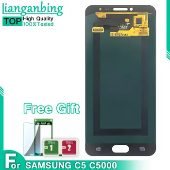 New Super AMOLED LCD C5 C5000 Display 100% Tested Working Touch Screen Assembly For Samsung Galaxy c5 Pro C5010 Black White Gold
New Super AMOLED LCD C5 C5000 Display 100% Tested Working Touch Screen Assembly For Samsung Galaxy c5 Pro C5010 Black White Gold