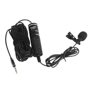 Lavalier Microphone Rechargeable Omnidirectional Condenser Clip-on Mic with LED Indicator for Recording Vlog
Lavalier Microphone Rechargeable Omnidirectional Condenser Clip-on Mic with LED Indicator for Recording Vlog
