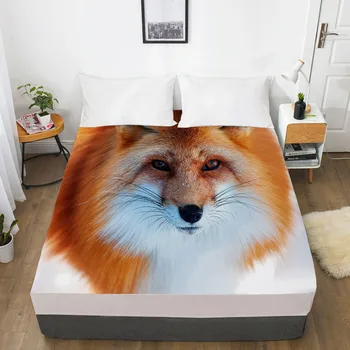 3D Fitted Sheet Bed Mattress Fitted Cover Custom Design Bed Linens Sheets Bedsheet 198*203cm Animal Fox Printed Bedding
3D Fitted Sheet Bed Mattress Fitted Cover Custom Design Bed Linens Sheets Bedsheet 198*203cm Animal Fox Printed Bedding
