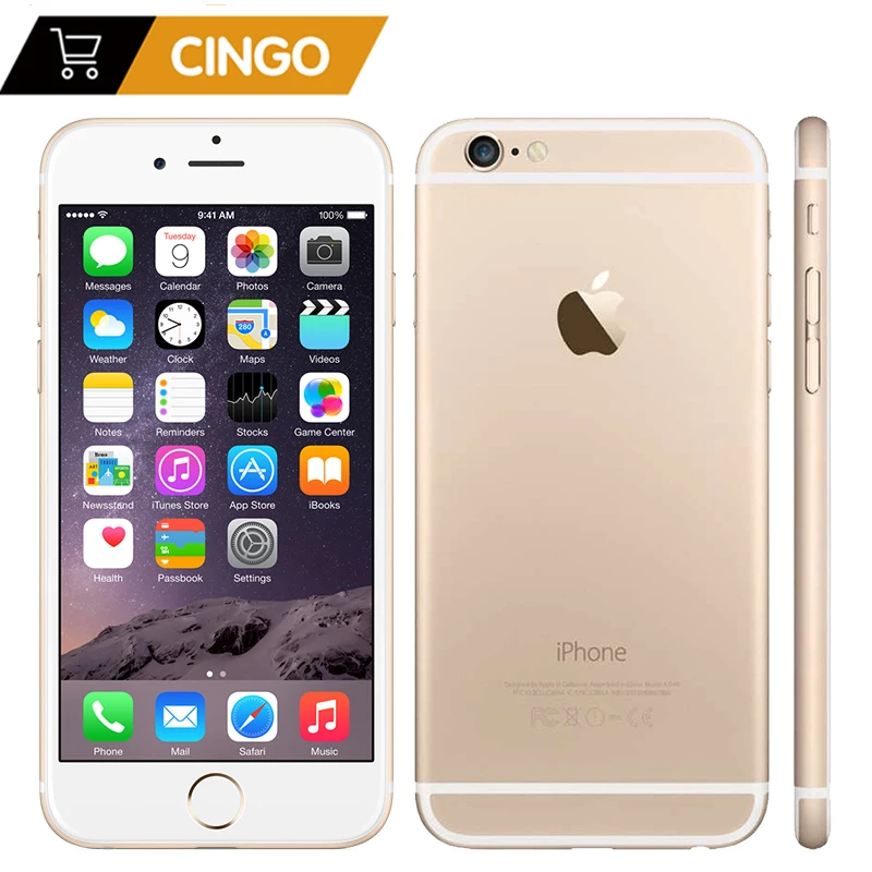 

Unlocked Apple iPhone 6 IOS Dual Core 1.4GHz 4.7" inch RAM 1GB ROM 16/64/128GB 8.0 MP Camera 3G WCDMA LTE Used Mobile phone