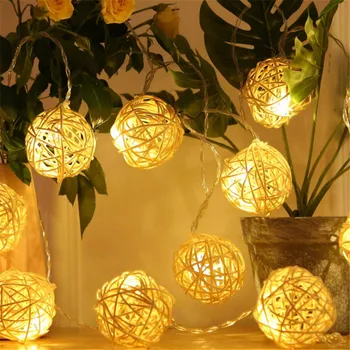 10LEDs 20LEDs Rattan Balls String Lights Battery Operated Holiday Wedding Decoration LED Light String for Home Anniversary Party
10LEDs 20LEDs Rattan Balls String Lights Battery Operated Holiday Wedding Decoration LED Light String for Home Anniversary Party